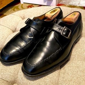 Johnston and Murphy Aristocraft Black Monk Strap Shoes - Size 10